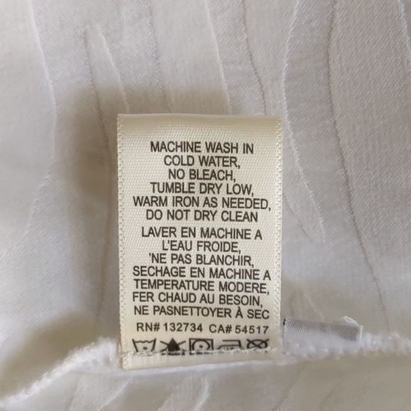 Bella Dahl White Animal Print Long‎ Sleeve Blouse Sz XS - Picture 12 of 12